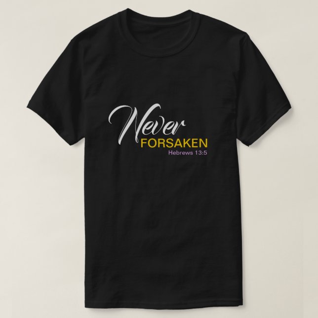 Camiseta NUNCA DESAKEN Personalizable cristiano (Diseño del anverso)