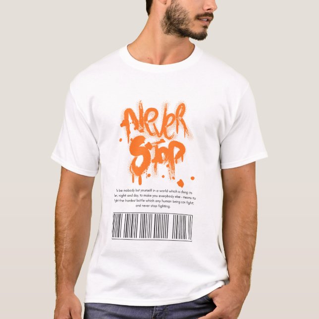 Camiseta Nunca Detenerte (Anverso)