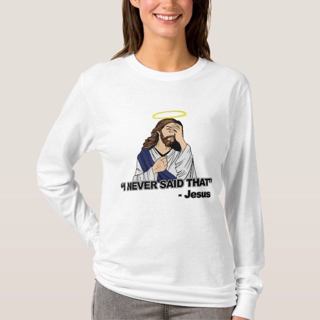 Camiseta Nunca Dije Eso - Gracioso Jesús (Anverso)