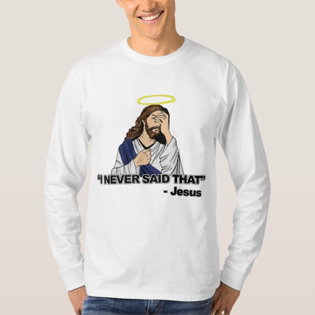 Camiseta Nunca Dije Eso - Gracioso Jesús (Anverso)