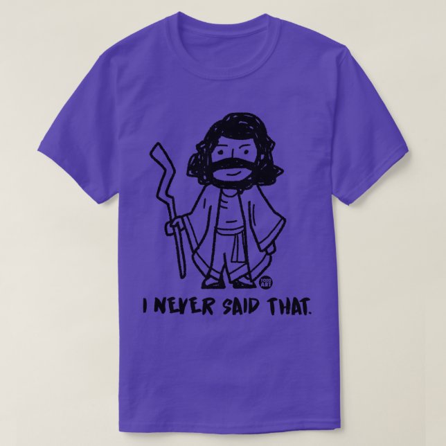 CAMISETA NUNCA DIJO QUE JESÚS (Diseño del anverso)