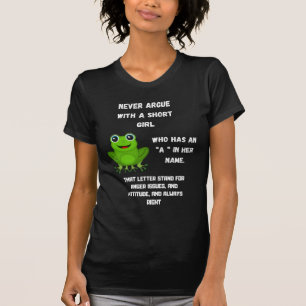 Camiseta Nunca discutas con un Chica corto