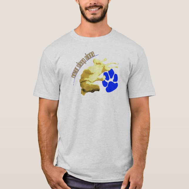Camiseta Nunca duerma solamente (Anverso)