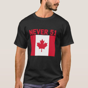 Camiseta Nunca el 51° índice patriótico de la hoja de arce