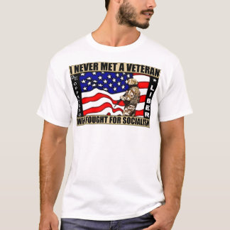 Camiseta ¡Nunca encontré a un veterano que luchó para el