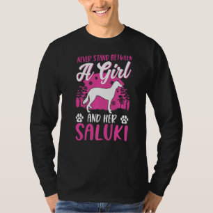 Camiseta Nunca Entre Un Chica Y Su Saluki
