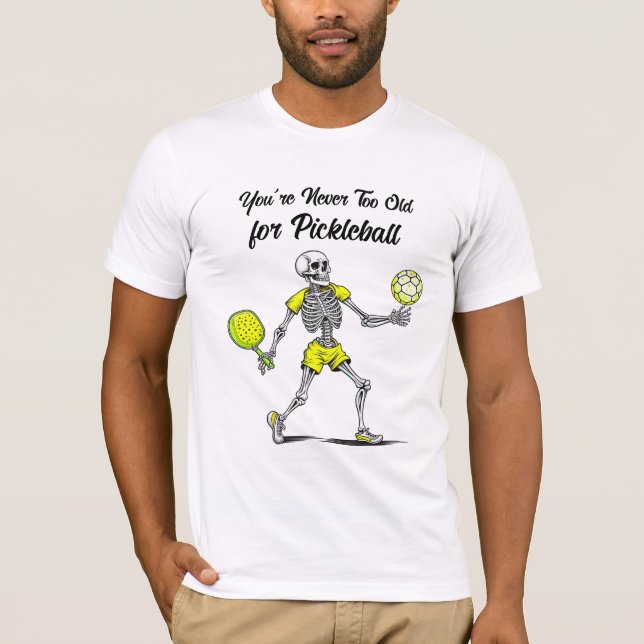 Camiseta Nunca eres demasiado viejo para el baloncesto (Anverso)