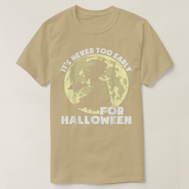 Camiseta Nunca es demasiado pronto para las calabazas de Ha (Diseño del anverso)