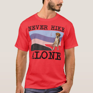 Camiseta Nunca escalar solo en la zona de los peces de la z