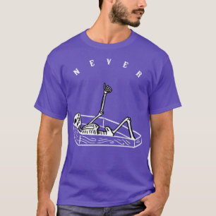 Camiseta Nunca Escrúpulos En Coffin Gracioso Scary Spookone