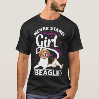 Camiseta Nunca Estar Entre Una Chica Y Su Beagle T