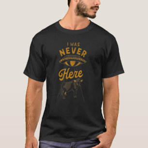 Camiseta Nunca Estuve Aquí Vaca Divertida Siendo Secuestrad
