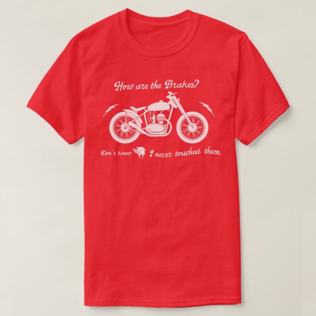 Camiseta nunca frenar (Diseño del anverso)