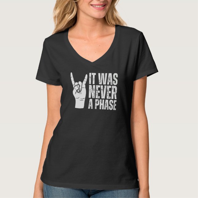 Camiseta NUNCA FUE UNA FASE, Es Un Estilo de Vida Emo Mayor (Anverso)
