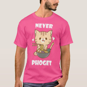 Camiseta Nunca Gato Sopa De Fideos Vietnamita De Gato Pho B