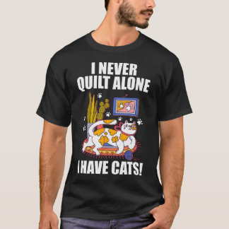 Camiseta Nunca Hago Colchas Solo Amante de Gatos Divertidos