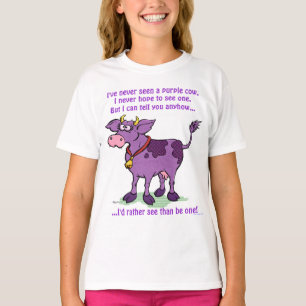 Camiseta Nunca he visto una vaca púrpura