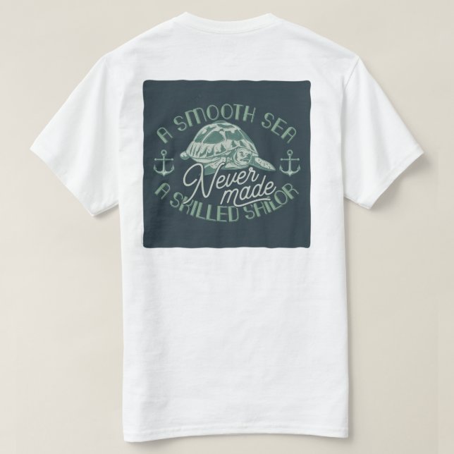 Camiseta Nunca hecho (Reverso del diseño)
