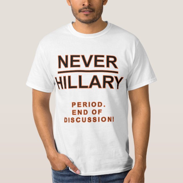 Camiseta Nunca Hillary (Anverso)