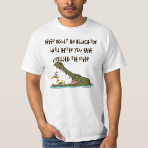 Camiseta Nunca insulte un cocodrilo