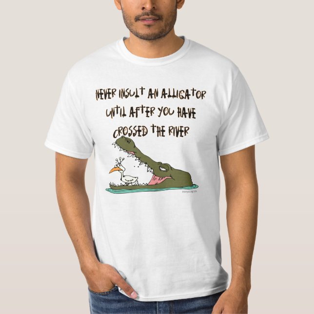 Camiseta Nunca insultes un humor ligador (Anverso)