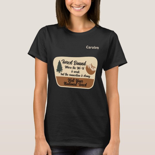 Camiseta "Nunca lo sabrás a menos que te vayas" Personaliza (Anverso)