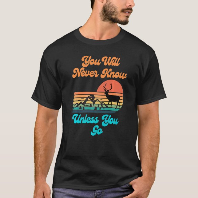 Camiseta Nunca Lo Sabrás A Menos Que Vayas A Las Montañas S (Anverso)