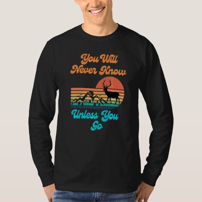 Camiseta Nunca Lo Sabrás A Menos Que Vayas A Las Montañas S (Anverso)