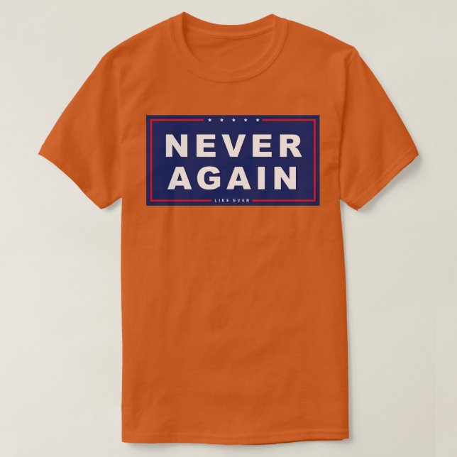 Camiseta Nunca más (Diseño del anverso)