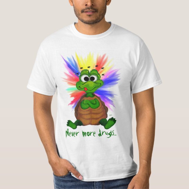Camiseta Nunca más drogas... (Anverso)