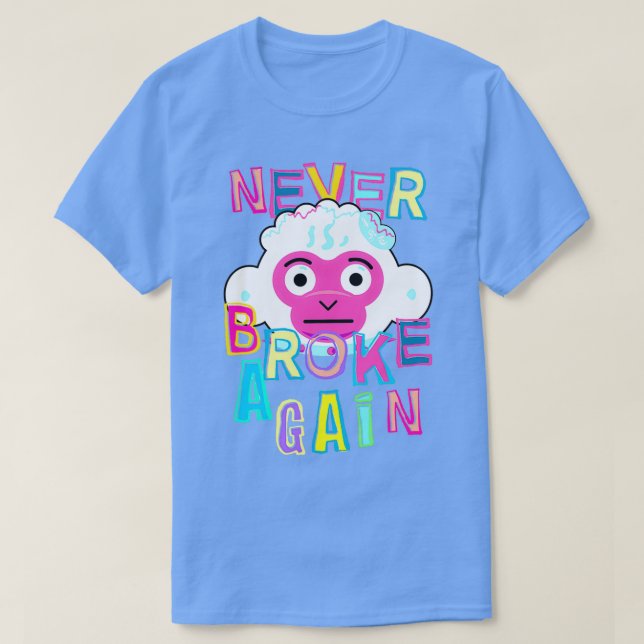 Camiseta Nunca más rompí el mono (Diseño del anverso)