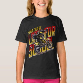 Camiseta Nunca más tarde para la escuela