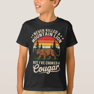 Camiseta Nunca Mató Un León De Montaña Divertido Cazando Pu