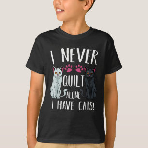 Camiseta Nunca Me Callo Solo Tengo Gatos Quilter Quilting