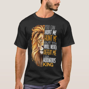 Camiseta Nunca me derrotes Aquarius King Mens Dads Coo