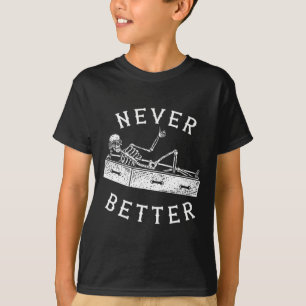 Camiseta Nunca Mejor Diversión Skeleton Halloween Costume H