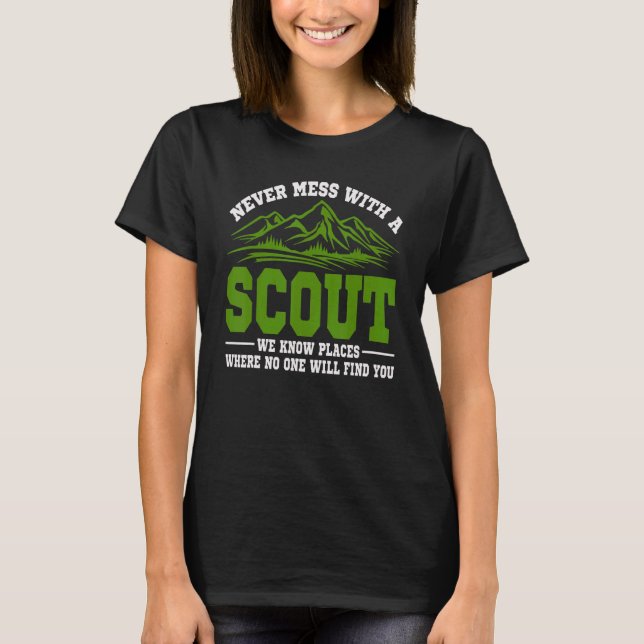 Camiseta Nunca Mess Con Un Scout 2 (Anverso)