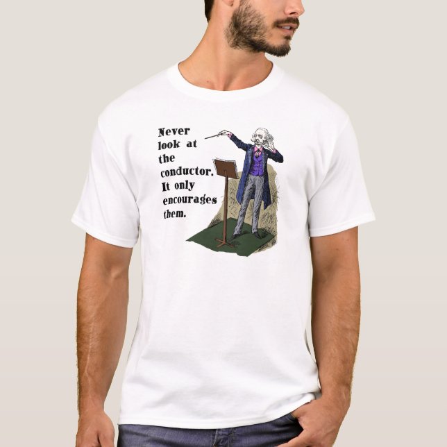 Camiseta Nunca mire el conductor (Anverso)