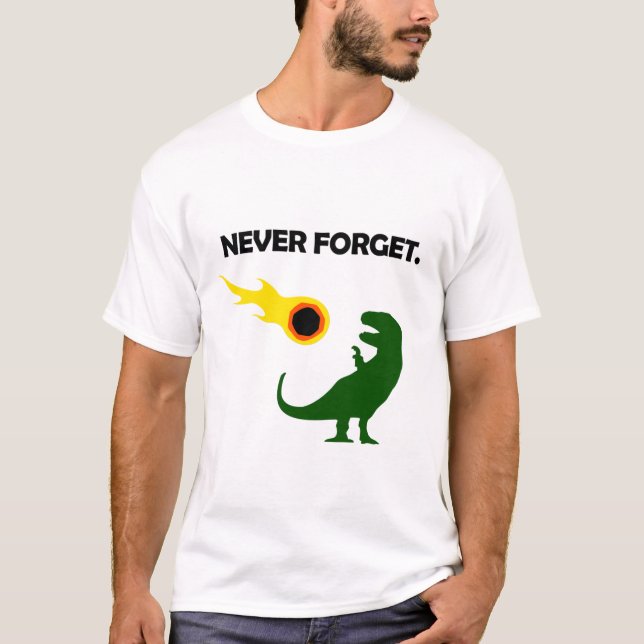 Camiseta Nunca olvidar (dinosaurios) (Anverso)
