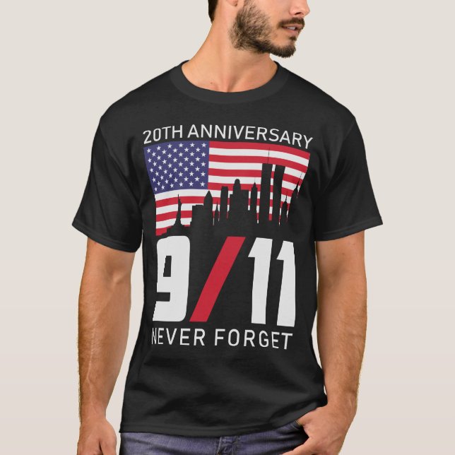 Camiseta Nunca olvidar el 11 aniversario del 9 (Anverso)