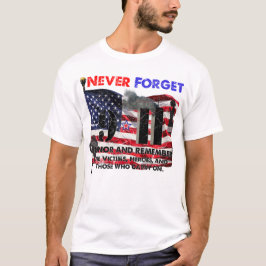 Camiseta Nunca olvidar el 11 de septiembre