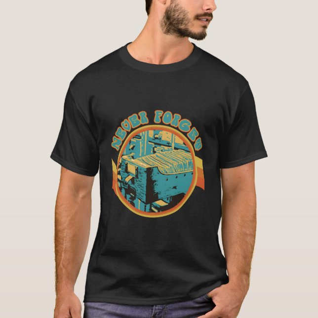 Camiseta Nunca Olvidar El Catálogo De Tarjetas De Sistema D (Anverso)