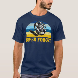 Camiseta Nunca olvidar el cine