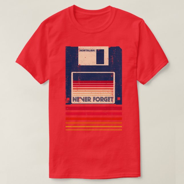 Camiseta Nunca olvidar el disquete (Diseño del anverso)