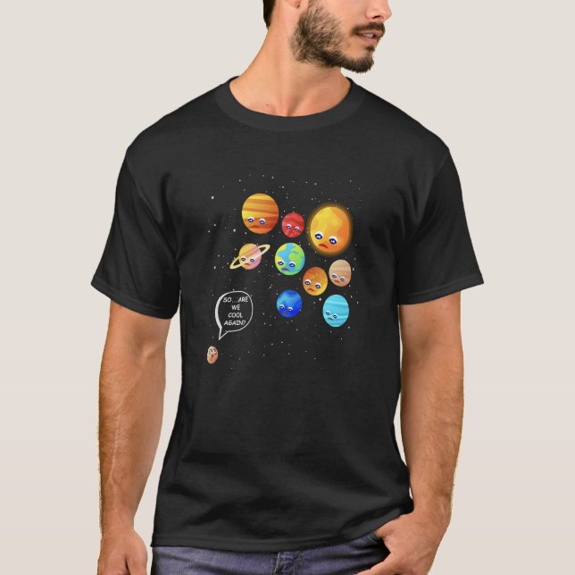 Camiseta Nunca Olvidar el sistema solar del espacio del pla (Anverso)