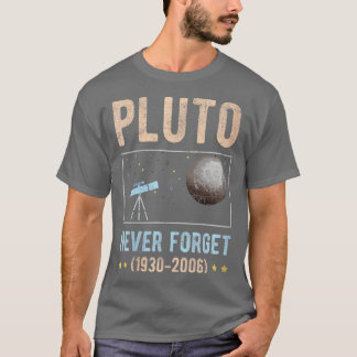 Camiseta Nunca olvidar Plutón