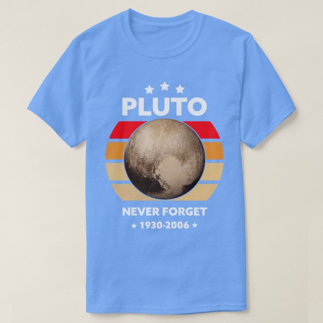 Camiseta Nunca olvidar Plutón (Diseño del anverso)