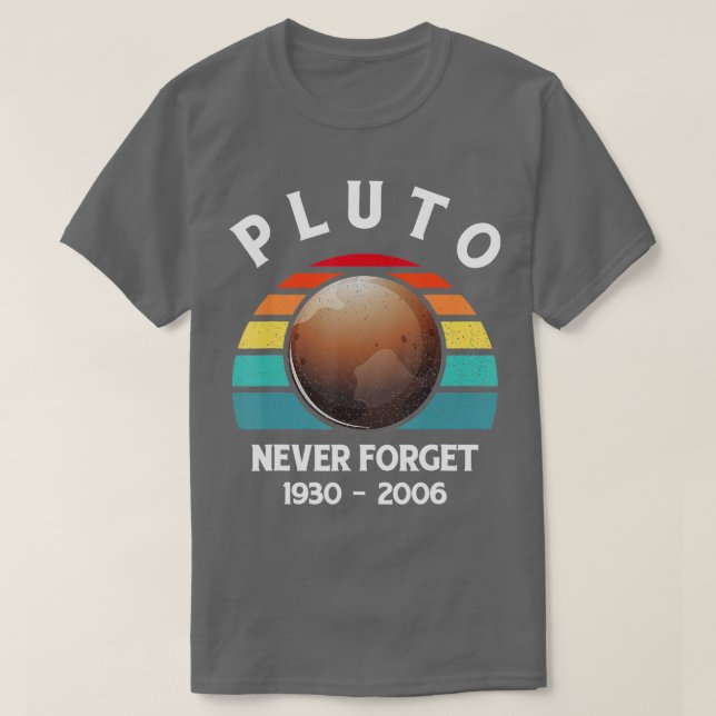 Camiseta Nunca olvidar Plutón (Diseño del anverso)