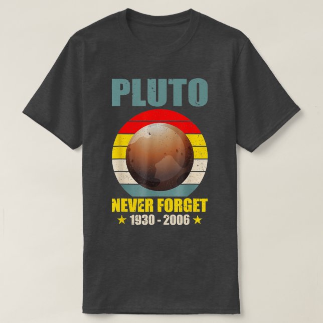 Camiseta Nunca olvidar Plutón (Diseño del anverso)