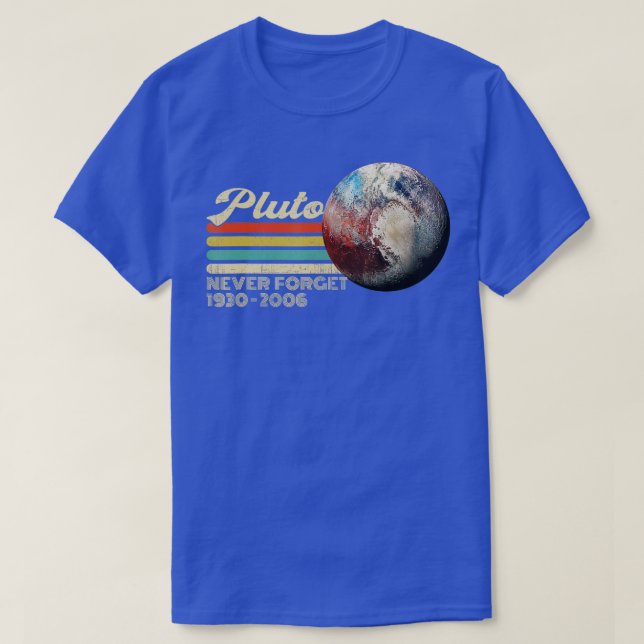 Camiseta Nunca olvidar Plutón (Diseño del anverso)